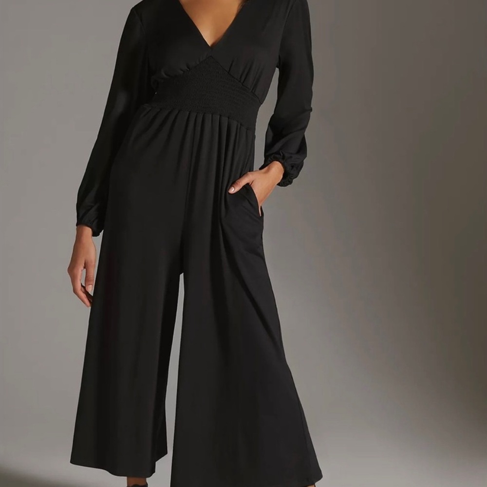 Anthropologie NWOT Hutch small Wide Leg V Neck Jumpsuit